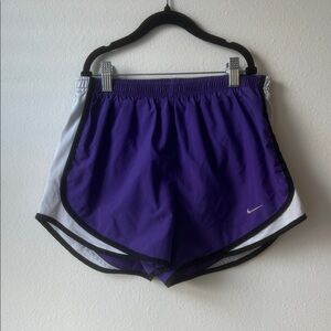 Nike Women's Athletic Shorts in Purple and Black
